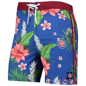 Hurley Men's Chicago Cubs  '47 Royal Phantom Tailgate Swim Shorts NWT